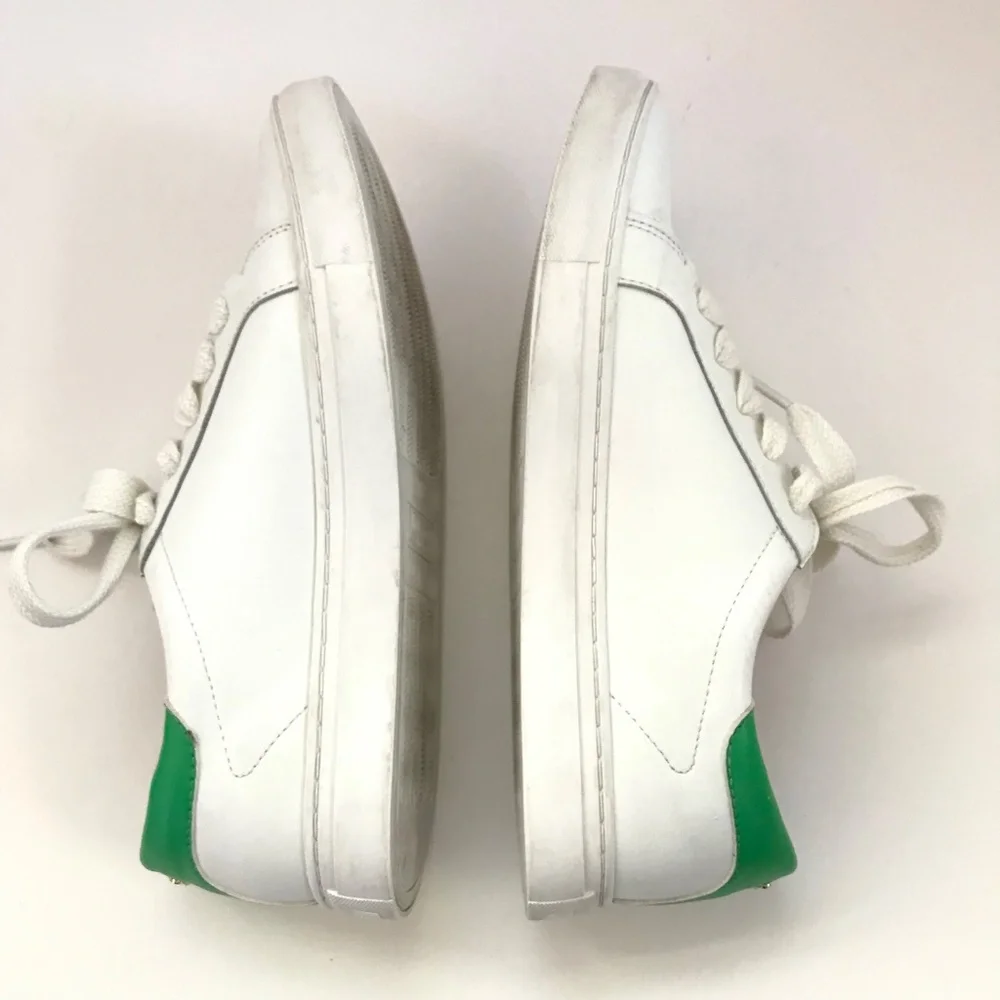 KATE SPADE White Leather Low Top Sneakers Women’s Size 10